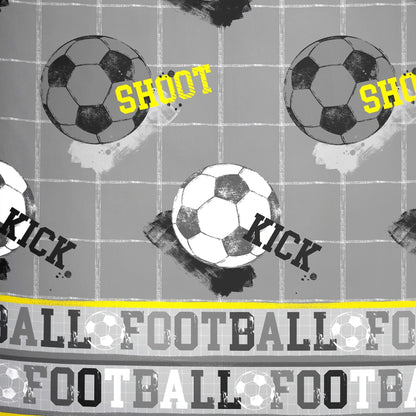 Football Duvet Cover Set in Grey