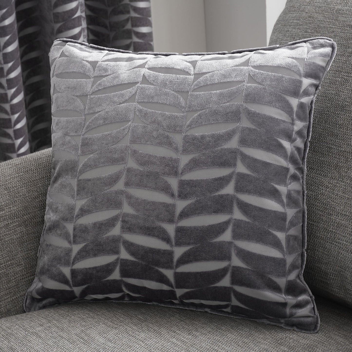 Kendal Cushion in Charcoal