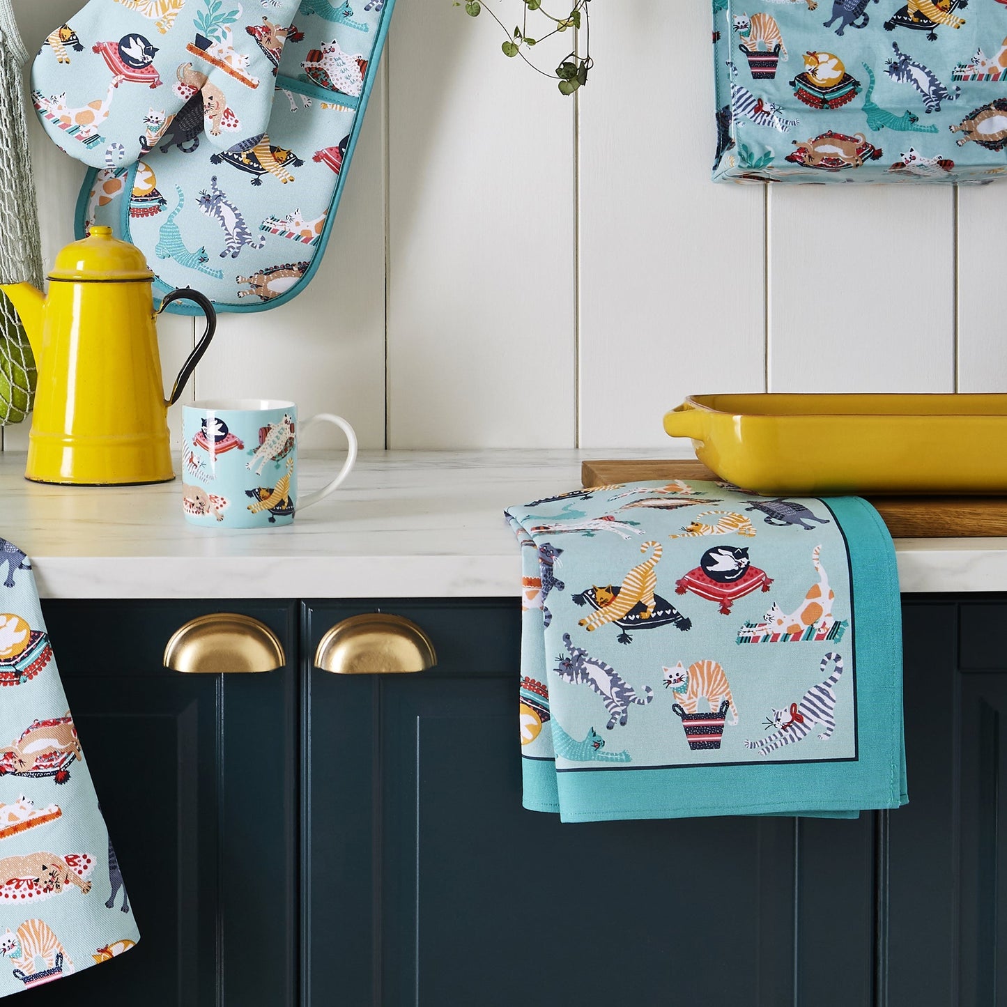 Kitty Cats Cotton Tea Towel