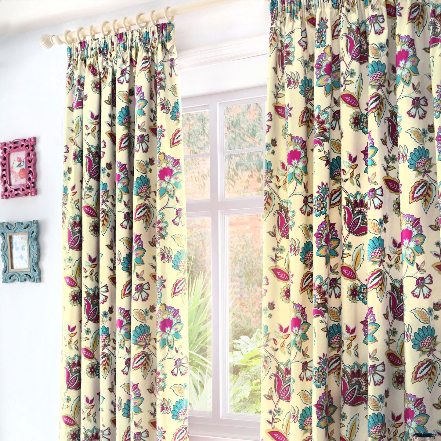 Marinelli Pencil Pleat Curtains in Teal