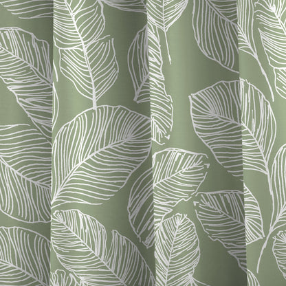 Matteo Eyelet Curtains in Green