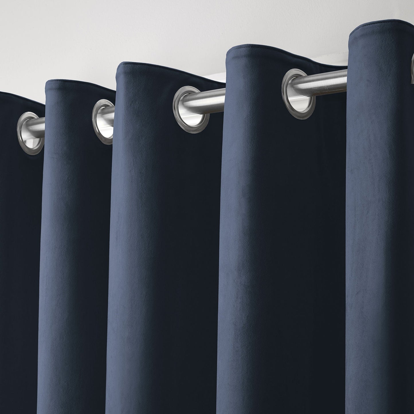 Montrose Eyelet Curtains in Navy