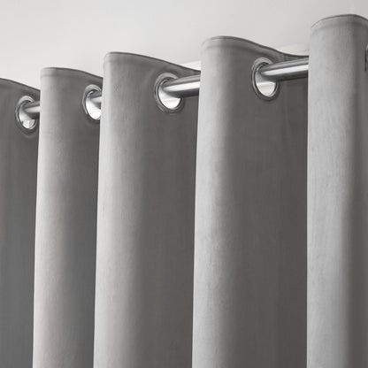 Montrose Eyelet Curtains in Silver