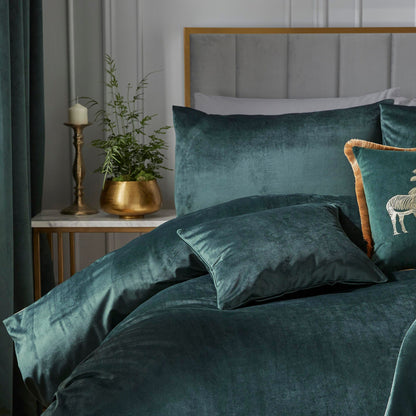 Montrose Duvet Cover Set in Bottle Green