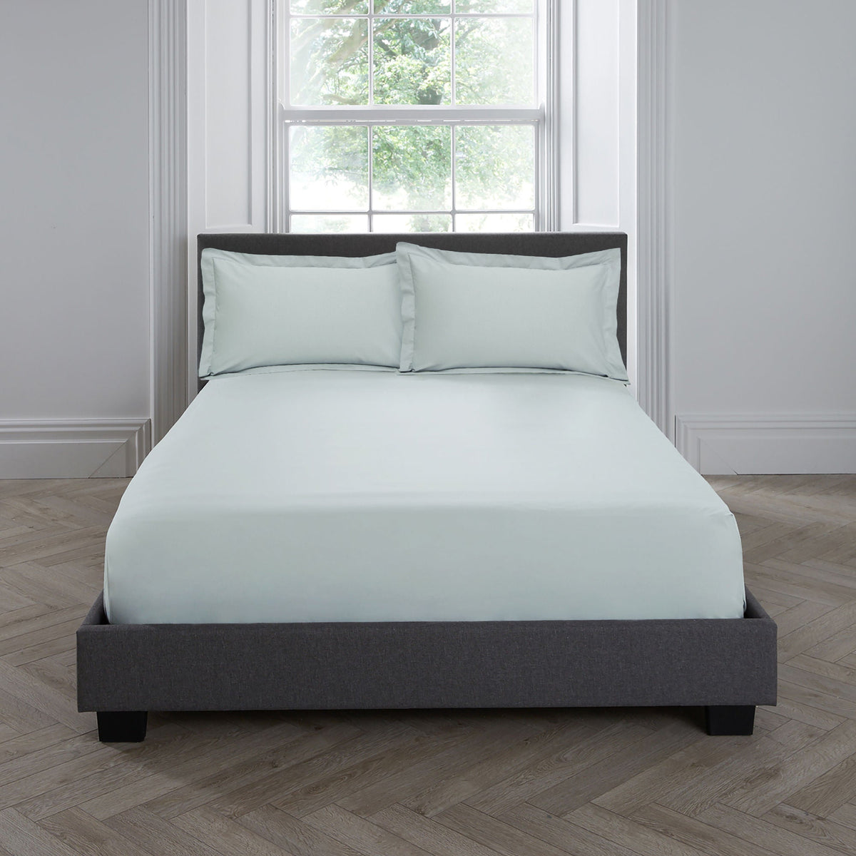 Plain Dyed 32cm Deep Fitted Bed Sheet in Green