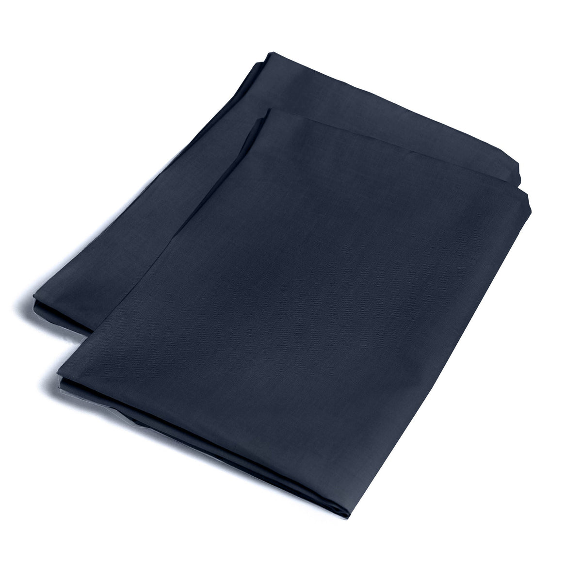 Plain Dyed Pair of Housewife Pillowcases in Navy