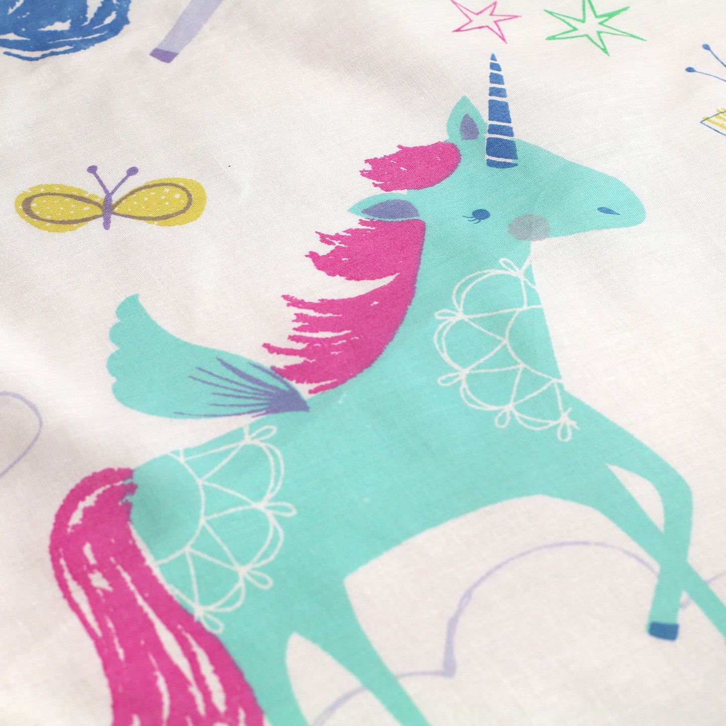 Rainbow Unicorn Duvet Cover Set in Multicolour