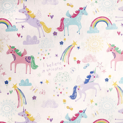Rainbow Unicorn Duvet Cover Set in Multicolour