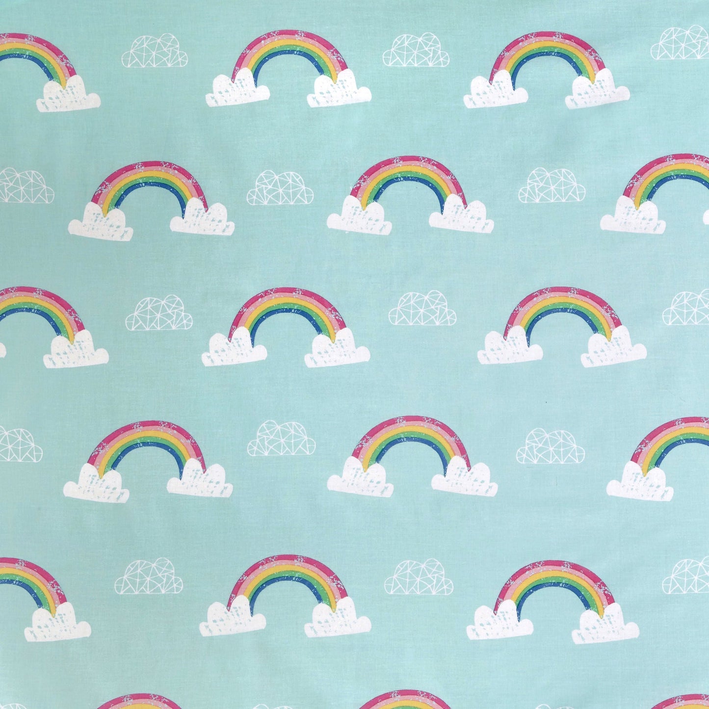 Rainbow Unicorn Deep Fitted Bed Sheet in Multicolour