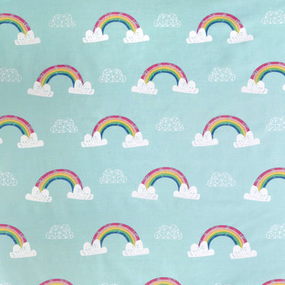 Rainbow Unicorn Deep Fitted Bed Sheet in Multicolour
