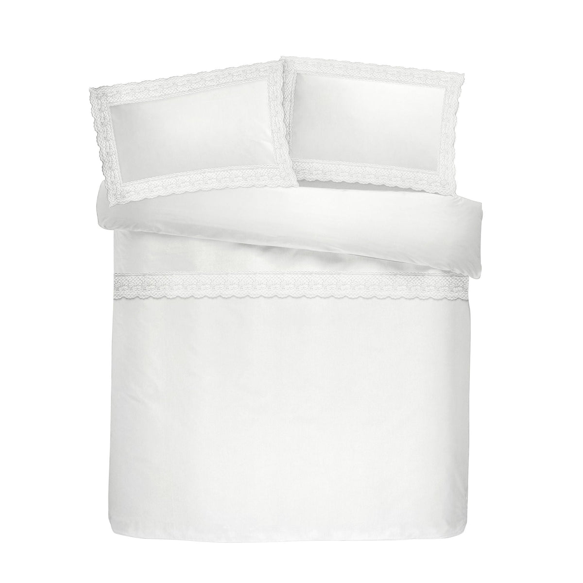Renaissance Duvet Cover Set in White