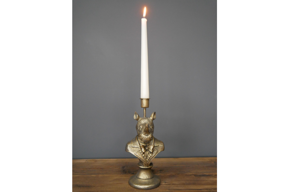 Rhino Candlestick Holder