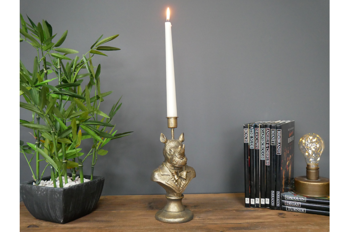 Rhino Candlestick Holder