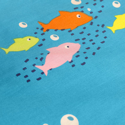 Sea Life Deep Fitted Bed Sheet in Multicolour