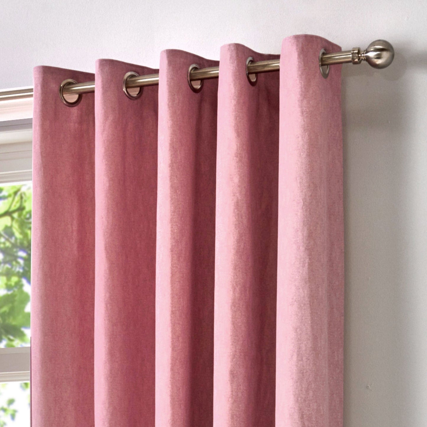 Sorbonne Eyelet Curtains in Blush