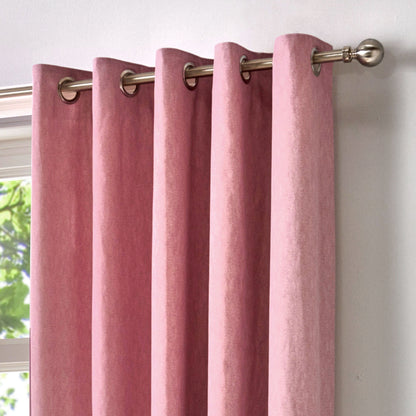 Sorbonne Eyelet Curtains in Blush