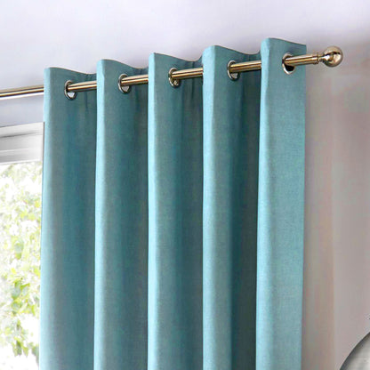 Sorbonne Eyelet Curtains in Duck Egg