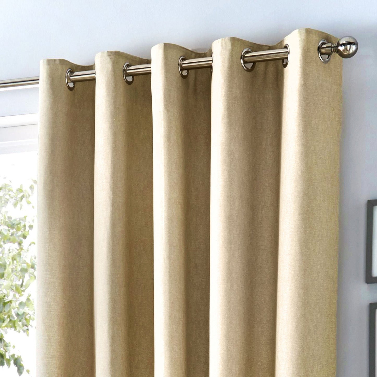 Sorbonne Eyelet Curtains in Natural