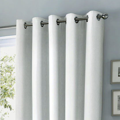 Sorbonne Eyelet Curtains in White