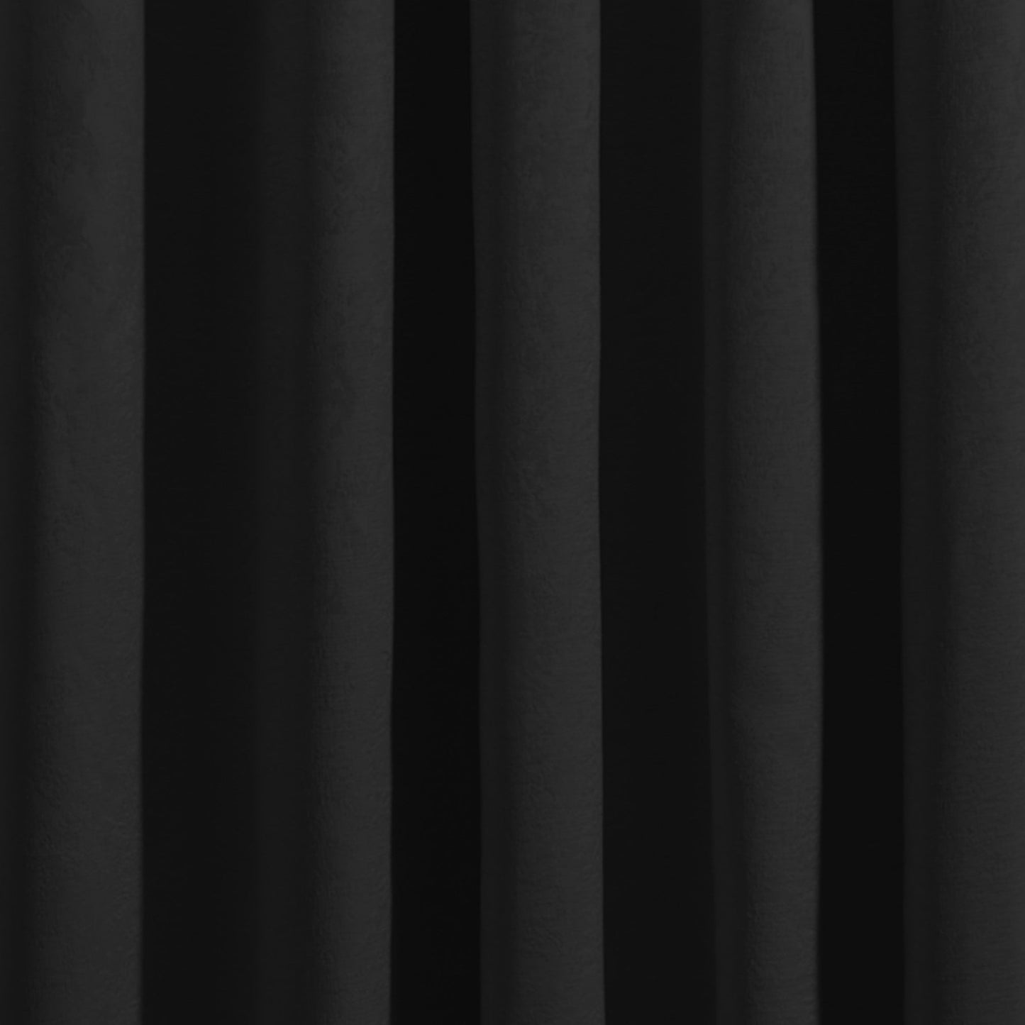Strata Eyelet Single Panel Door Curtain in Black