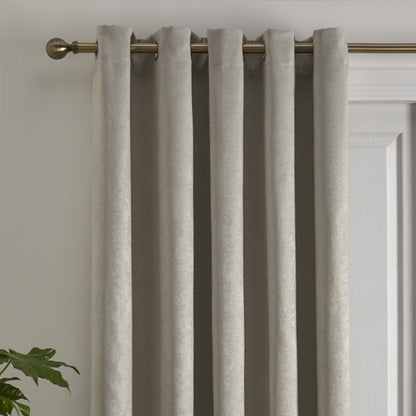 Strata Eyelet Single Panel Door Curtain in Natural