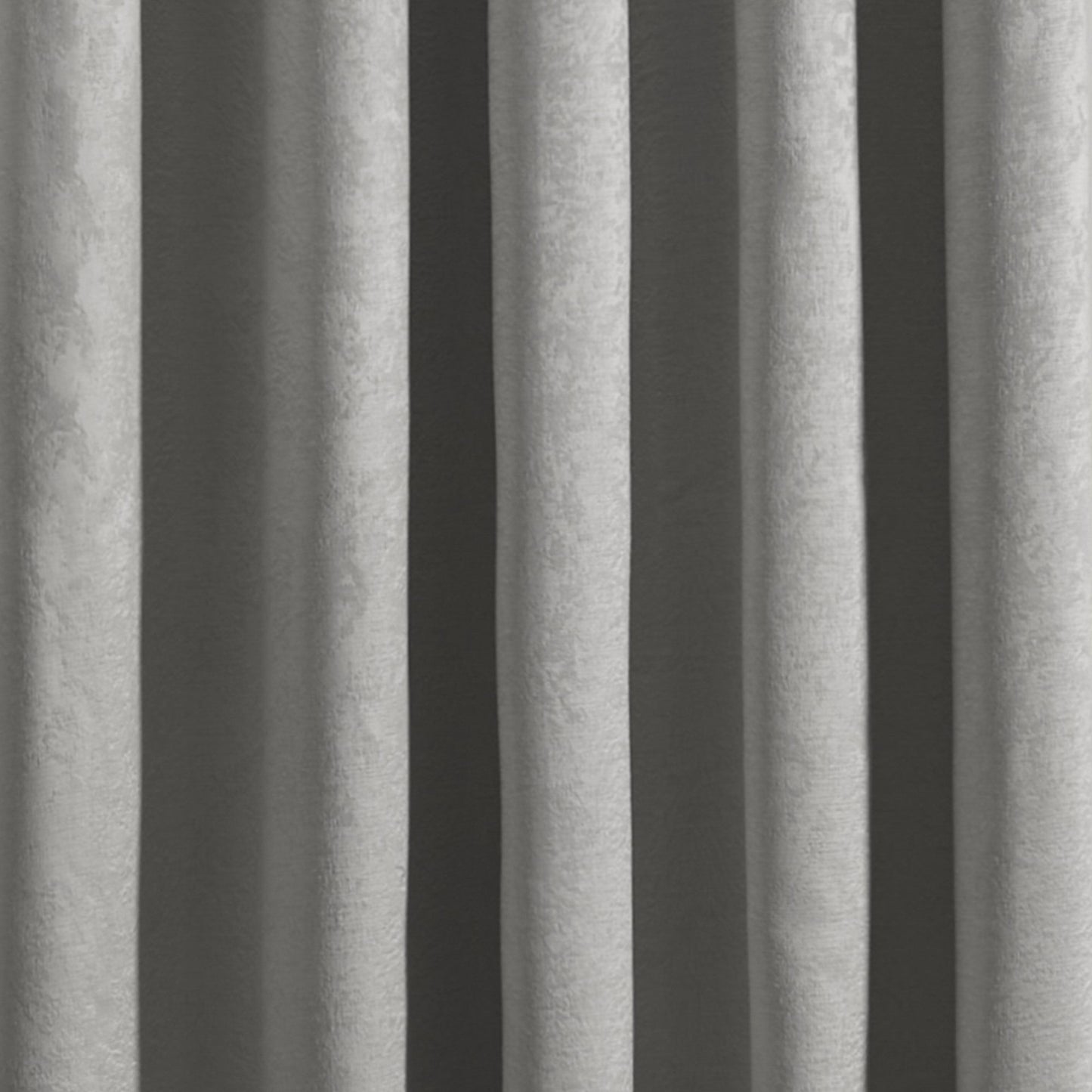 Strata Eyelet Single Panel Door Curtain in Silver