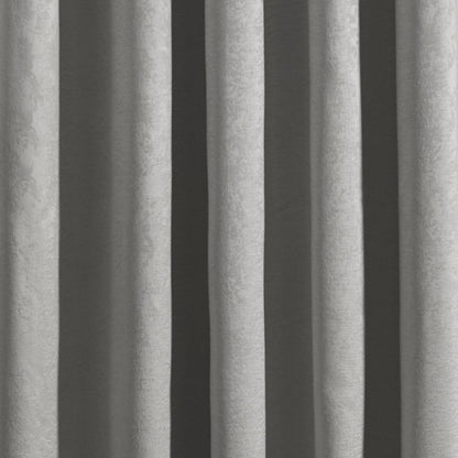 Strata Eyelet Single Panel Door Curtain in Silver