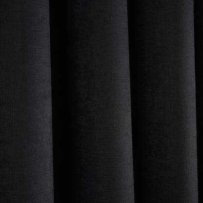 Strata Eyelet Curtains in Black