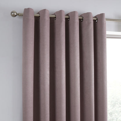 Strata Eyelet Curtains in Blush