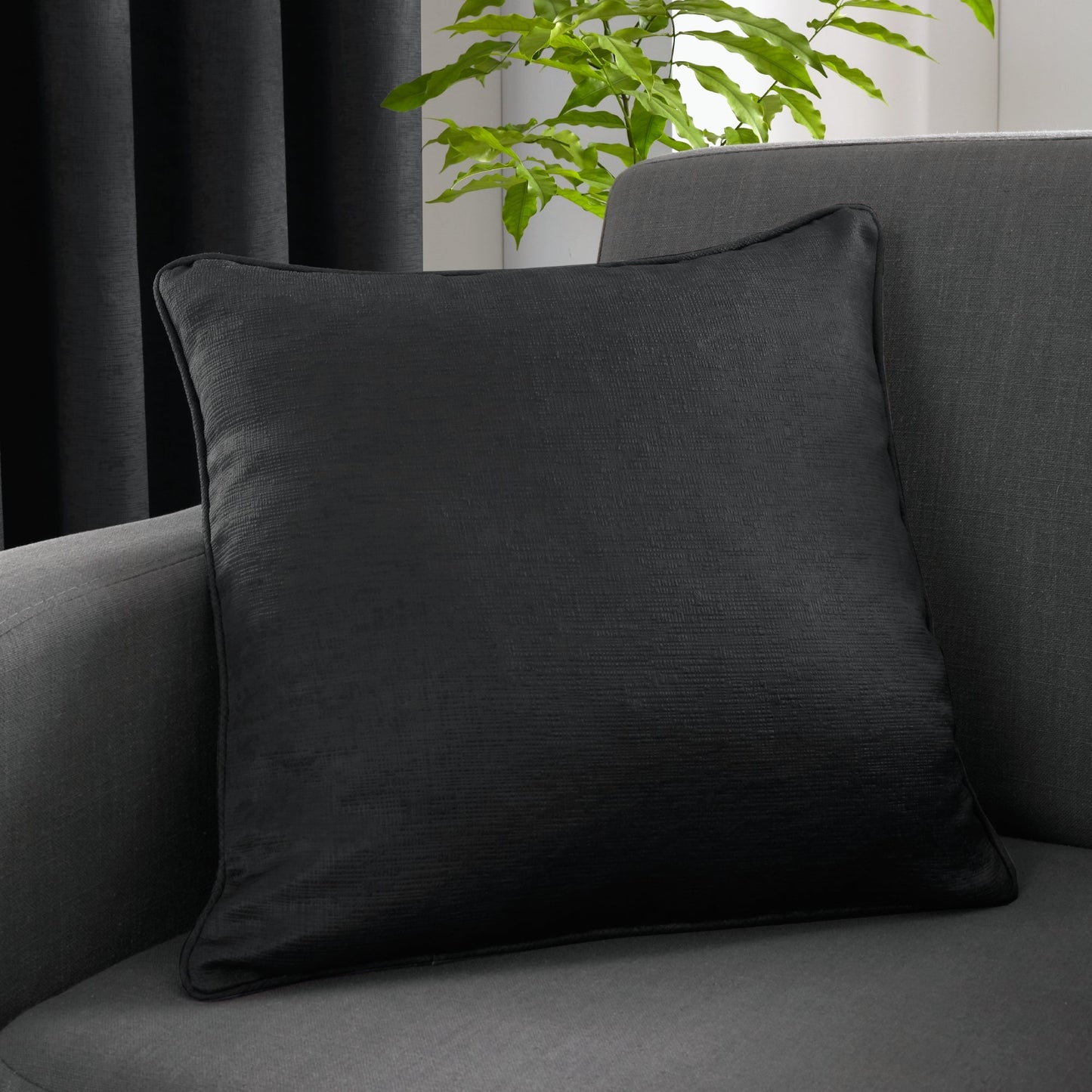 Strata Cushion in Black