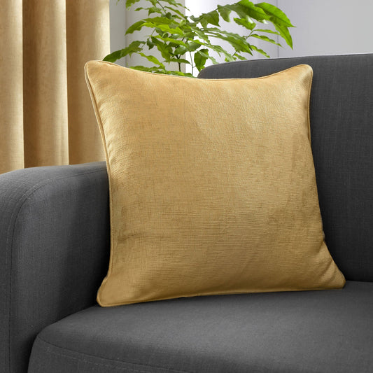Strata Cushion in Ochre