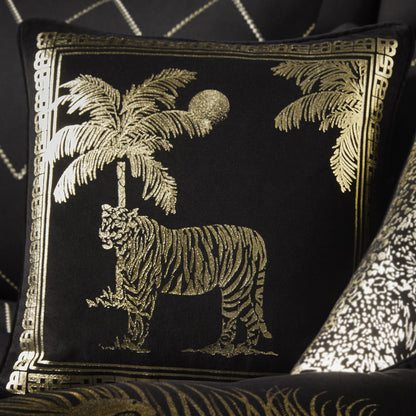 Tiger Tiger Cushion in Black