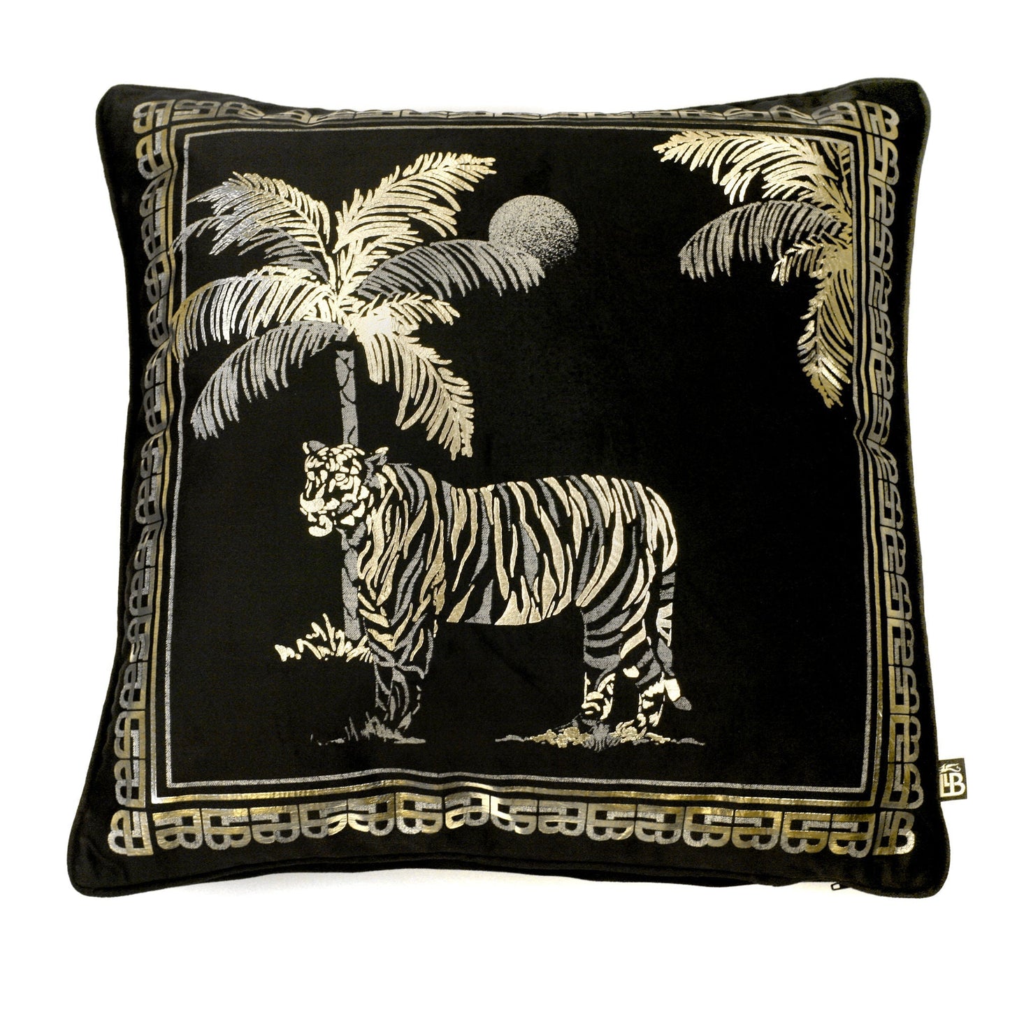 Tiger Tiger Cushion in Black