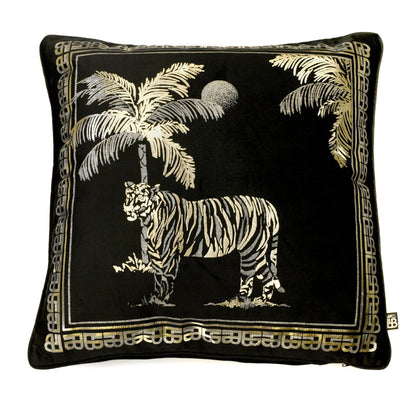 Tiger Tiger Cushion in Black