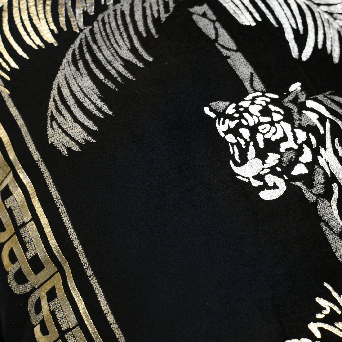 Tiger Tiger Cushion in Black