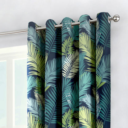 Tropical Eyelet Curtains in Multi