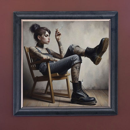 Back in Black – Velvet Illusion Print