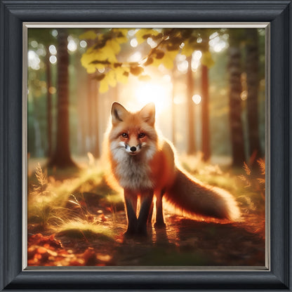 Fox in the Forest – Velvet Illusion Print