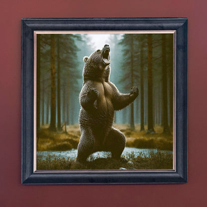 Grizzly Bear – Velvet Illusion Print