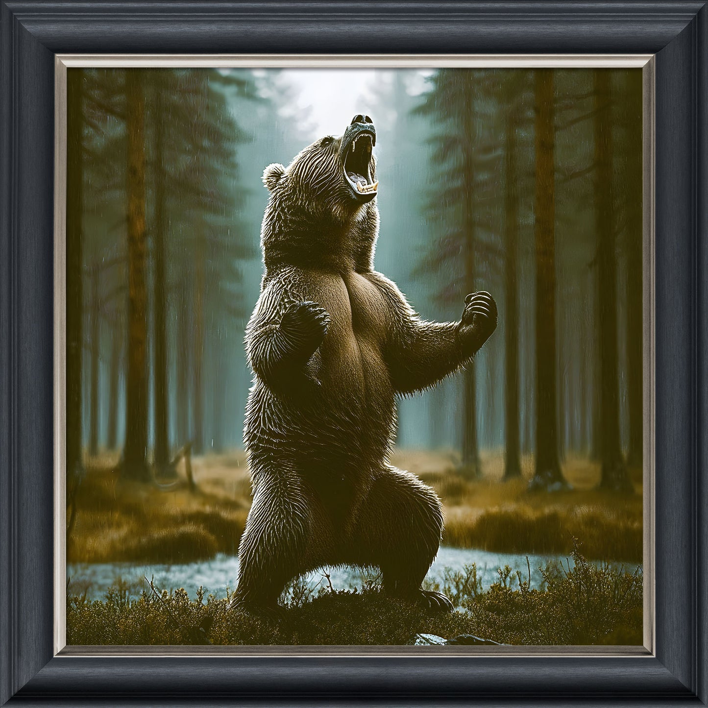 Grizzly Bear – Velvet Illusion Print