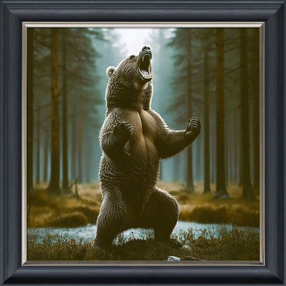 Grizzly Bear – Velvet Illusion Print