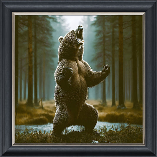 Grizzly Bear – Velvet Illusion Print