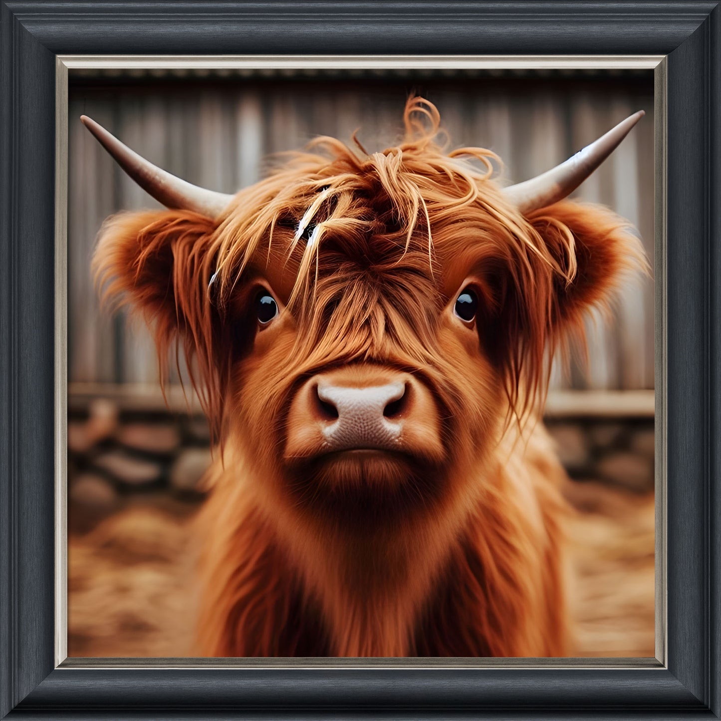 Highland Calf – Velvet Illusion Print