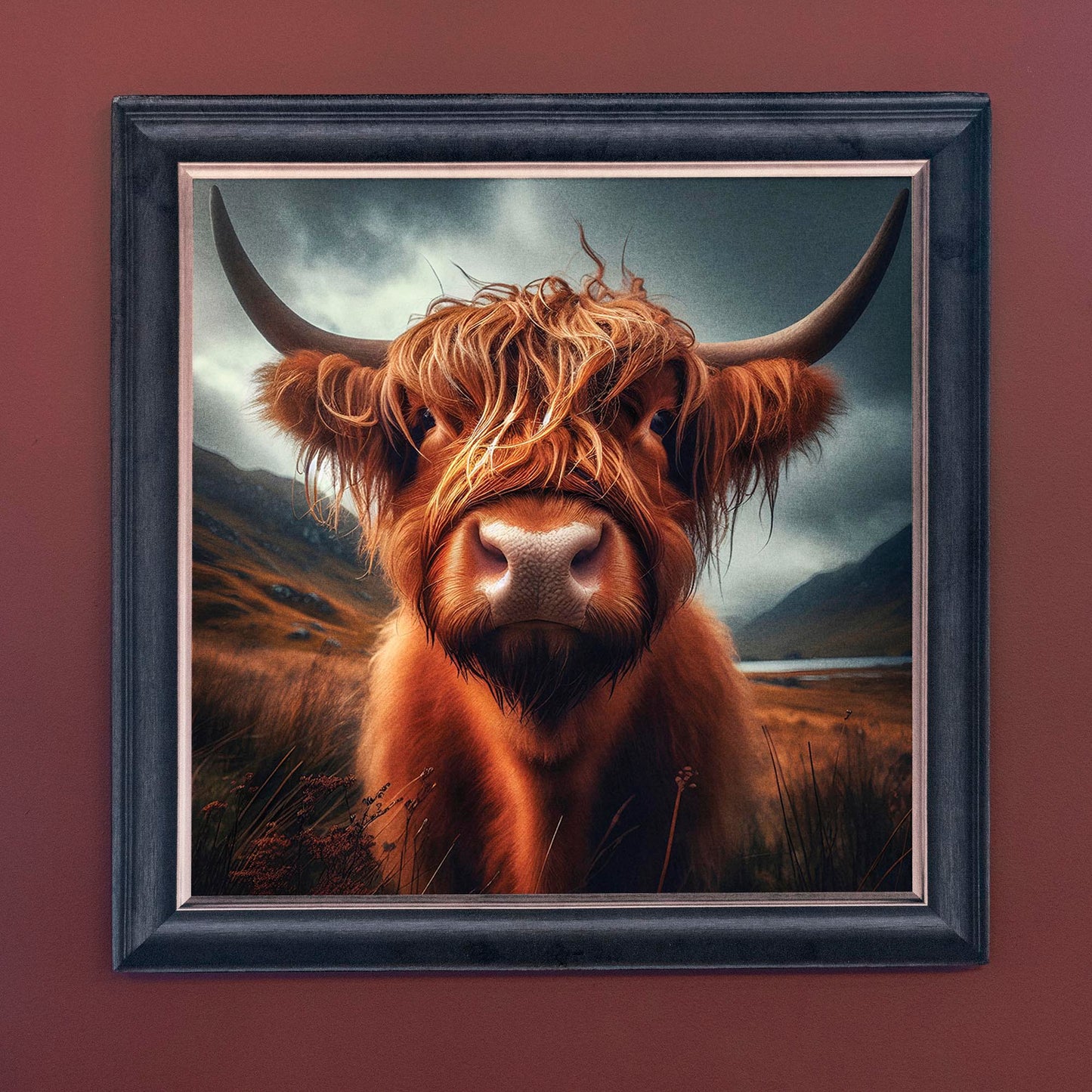 Highland Cow – Velvet Illusion Print