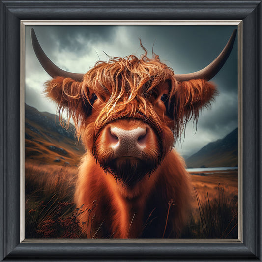 Highland Cow – Velvet Illusion Print