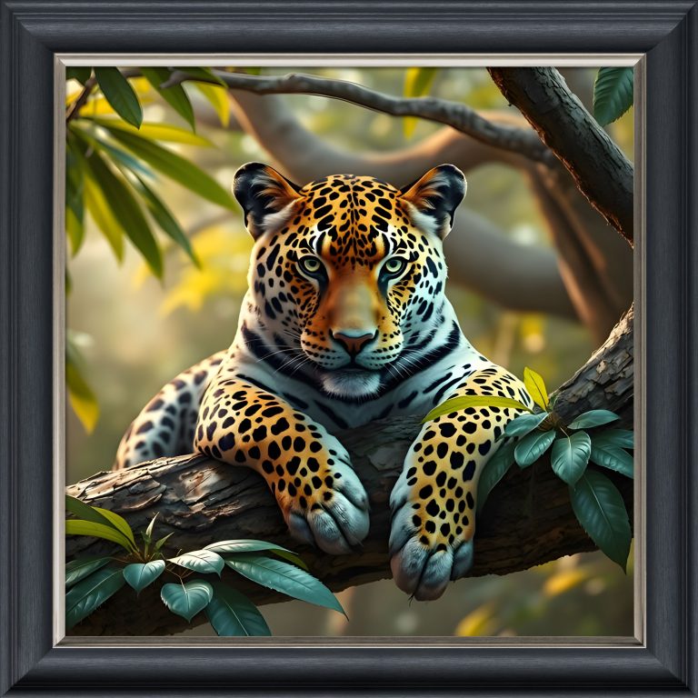 Spotted in a Tree – Velvet Illusion Print