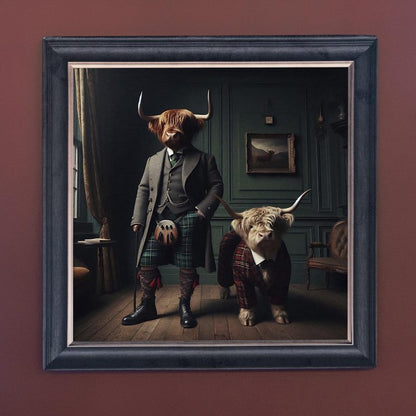 Lord Cow and Son – Velvet Illusion Print