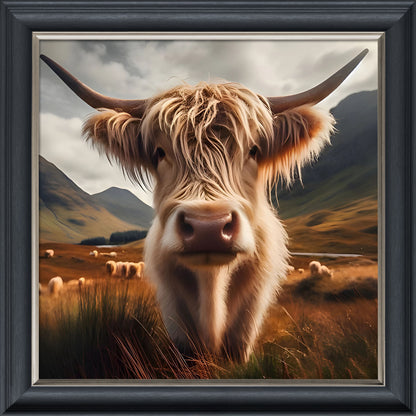 Mr Cow – Velvet Illusion Print