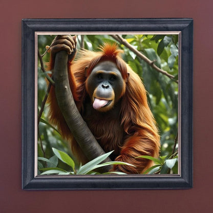 Orangutan – Velvet Illusion Print