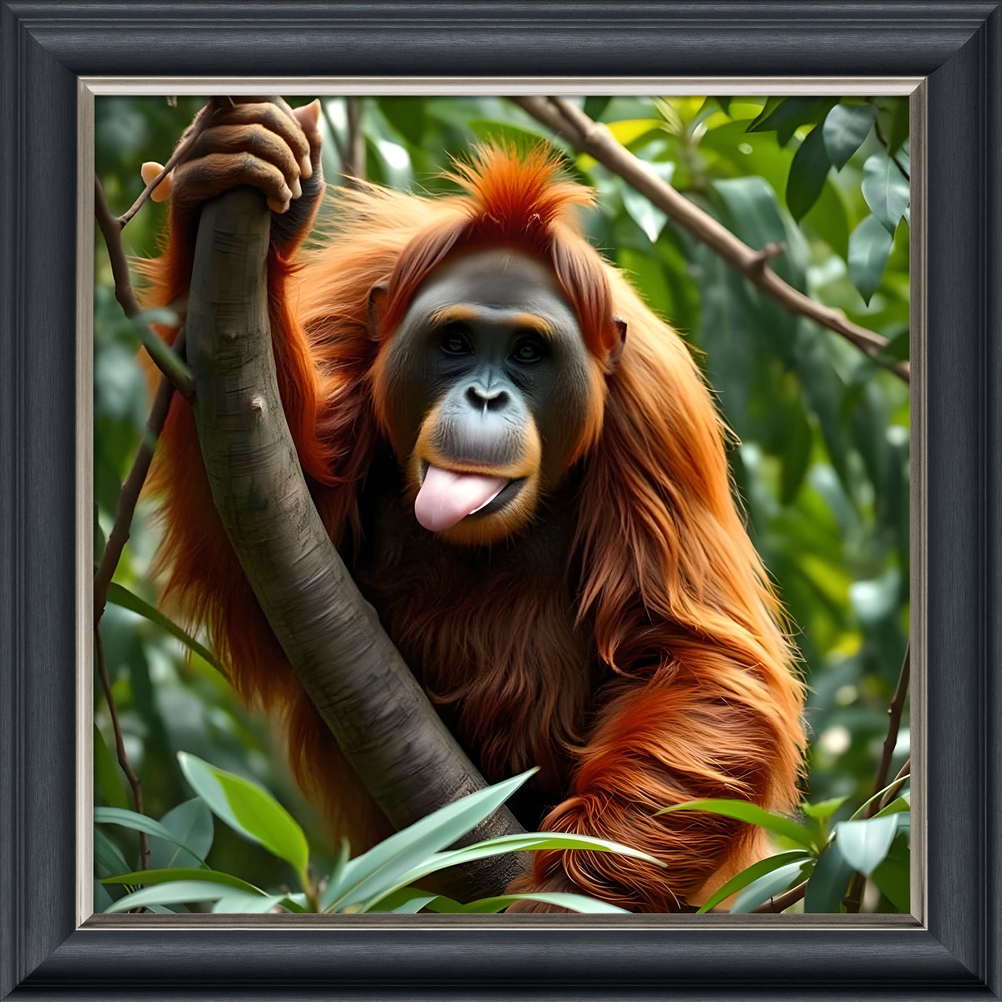 Orangutan – Velvet Illusion Print